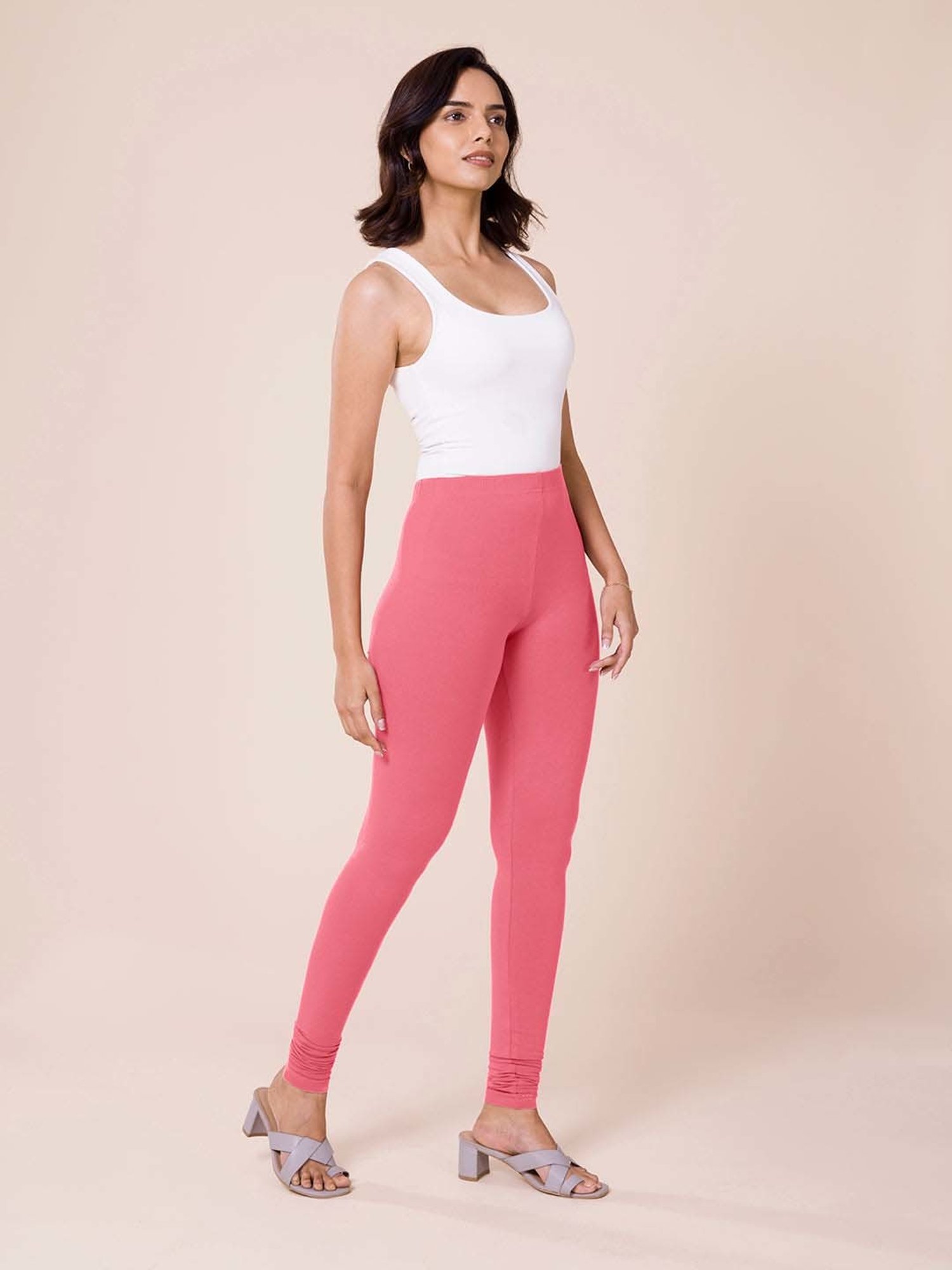 Go Colors! Pink Cotton Leggings