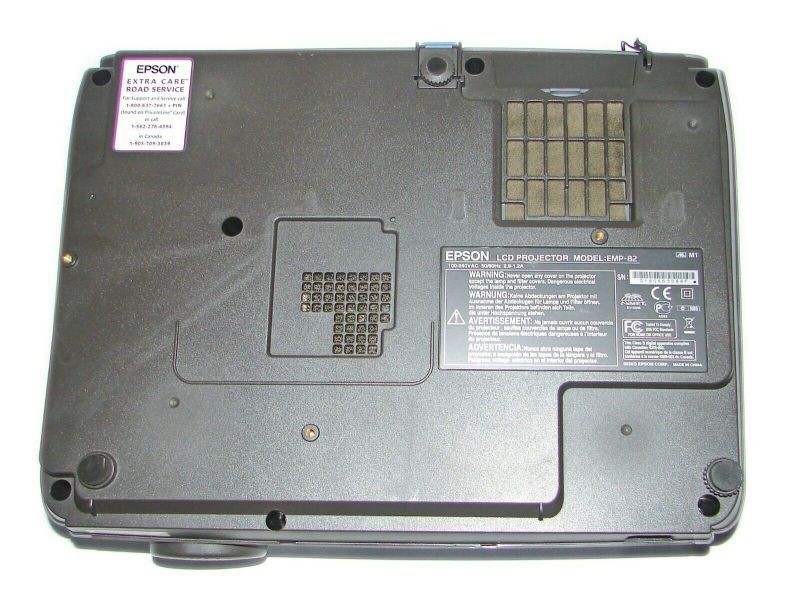 Epson PowerLite 82C 3LCD Projector (Portable) 2000 ANSI Lumens HD 1080i HDMI 1024x768  adapter bundle