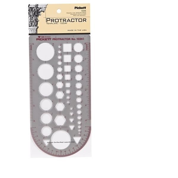 Templates, 43 Geometric Shapes/Symbols, 5 3/4" X 13", Smoke