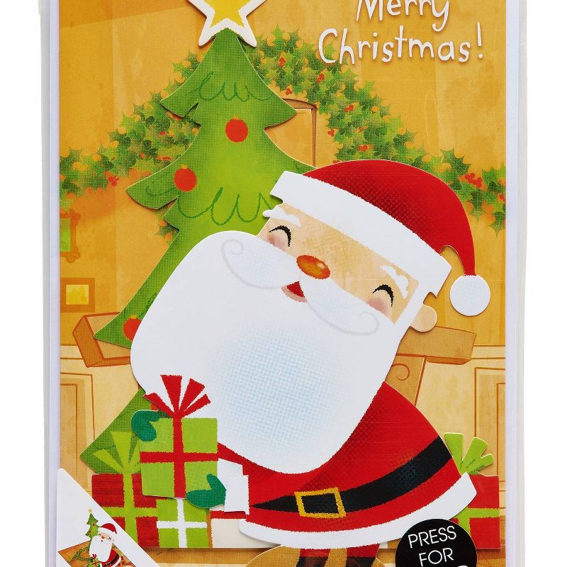 Santa Claus Christmas Greeting Card with Music