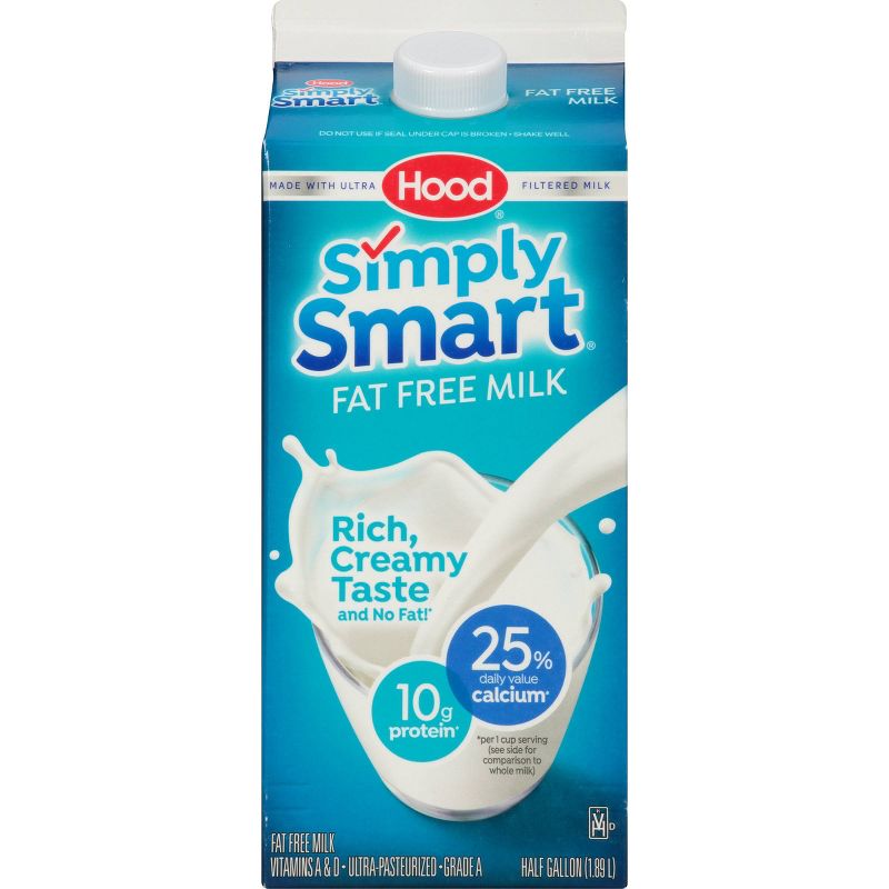 Hood Simply Smart Skim Milk - 0.5gal