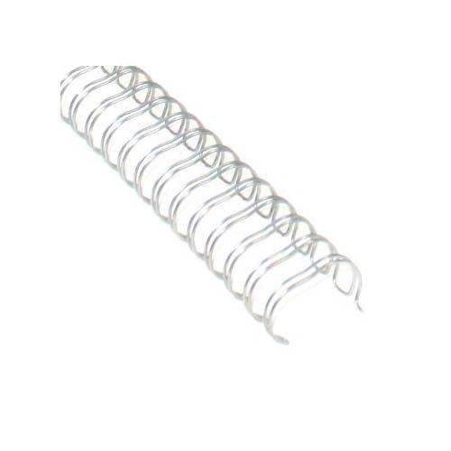 Silver 3/4" 2:1 Pitch Twin Loop Wire - 50pk MyBinding W340SV Silver