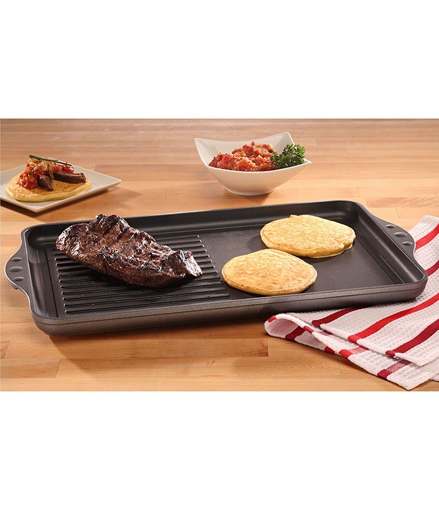Swiss Diamond HD Classic Nonstick Double-Burner Grill/Griddle Combo