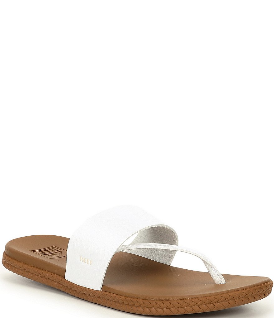 Reef Women's Cushion Sol Snake Embossed Sandals