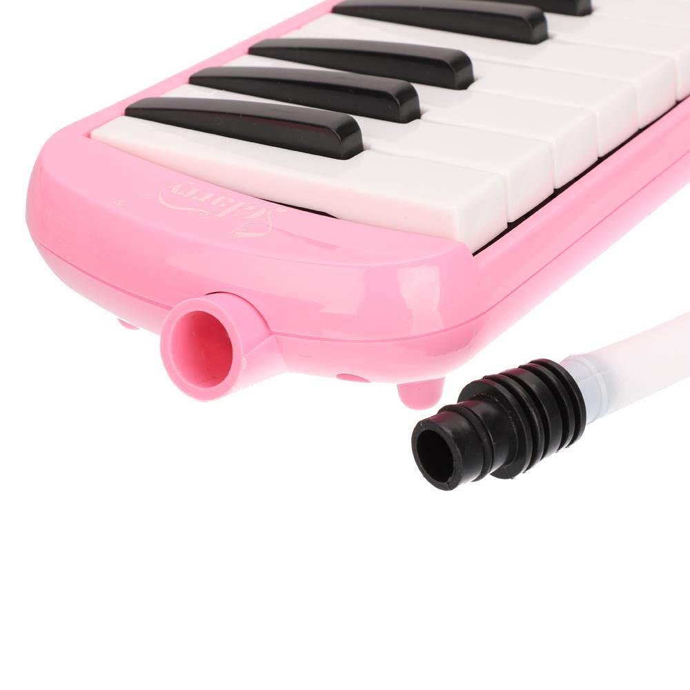 32 Piano Keys Melodica Musical Instrument for Beginners w/ Carrying Bag Pink