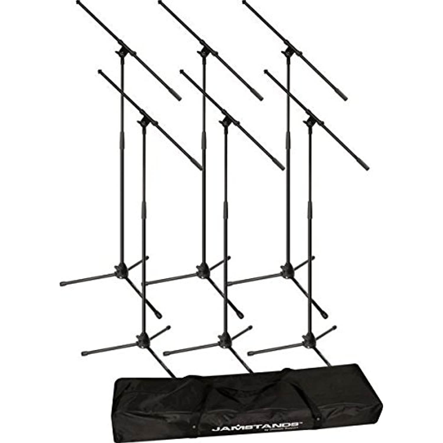 Ultimate Support JS-MCFB6PK JamStands Series 6-Pack Tripod Mic Stand Bundle