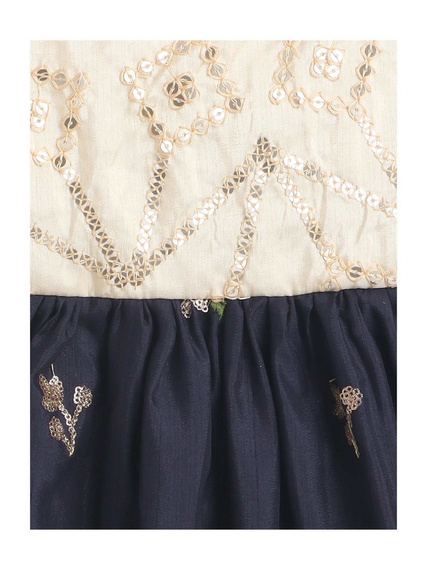 Pink Chick Kids Navy Solid Party Gowns