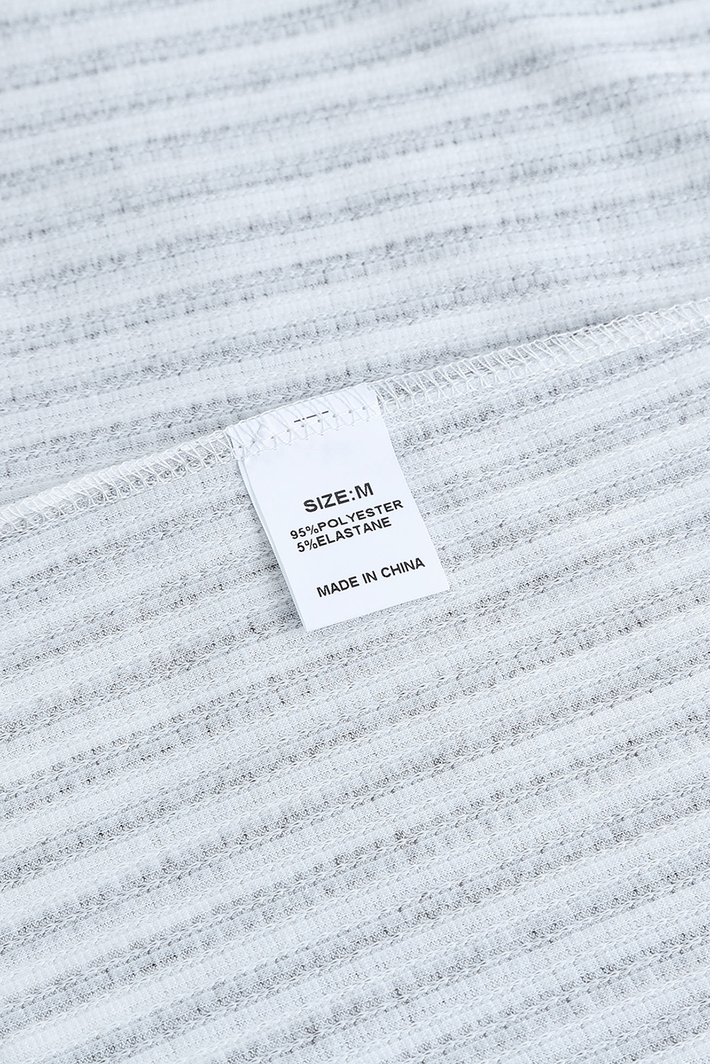 Grey Casual Striped Print Ruffle Summer Top