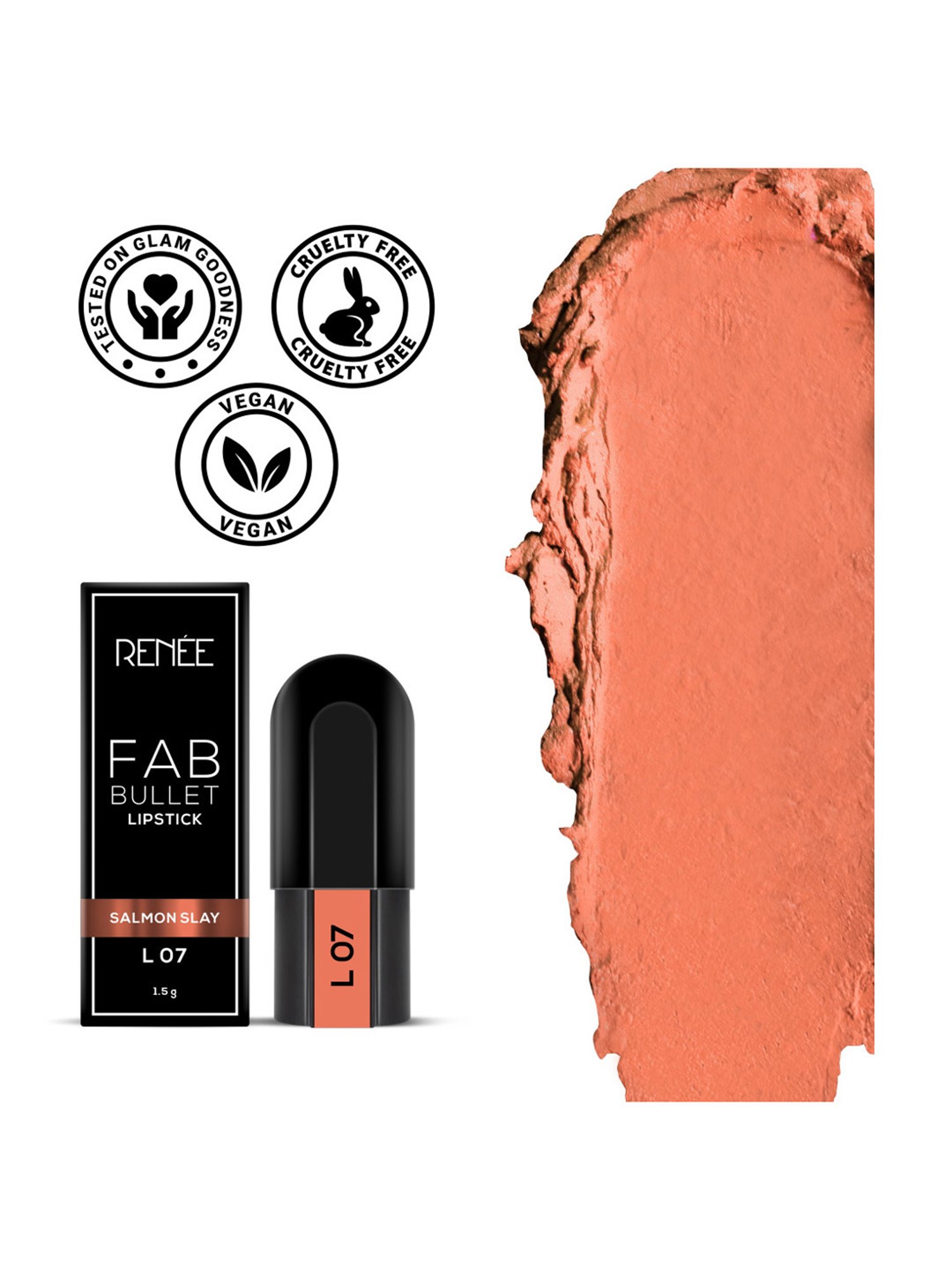 Renee Fab Bullet L 07 Salmon Slay - 1.5 gm