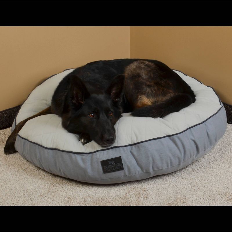 Sporting Dog Solutions Round Gusset Dog Bed - L - Gray