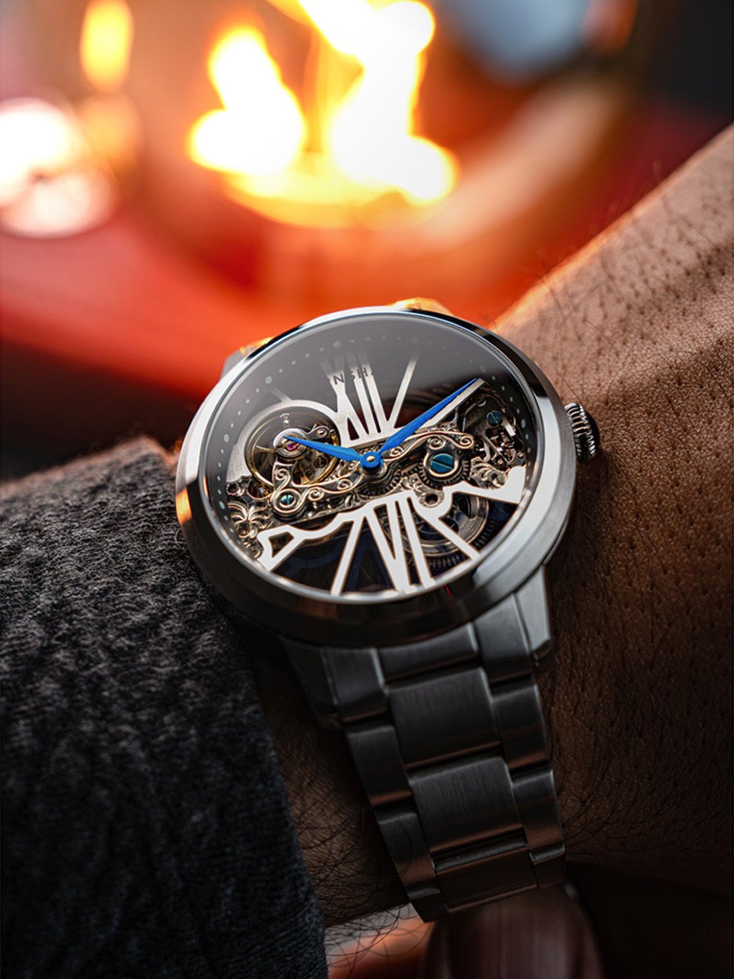 EARNSHAW ES-8287-11 Cornwall Bridge Automatic Analog Watch for Men