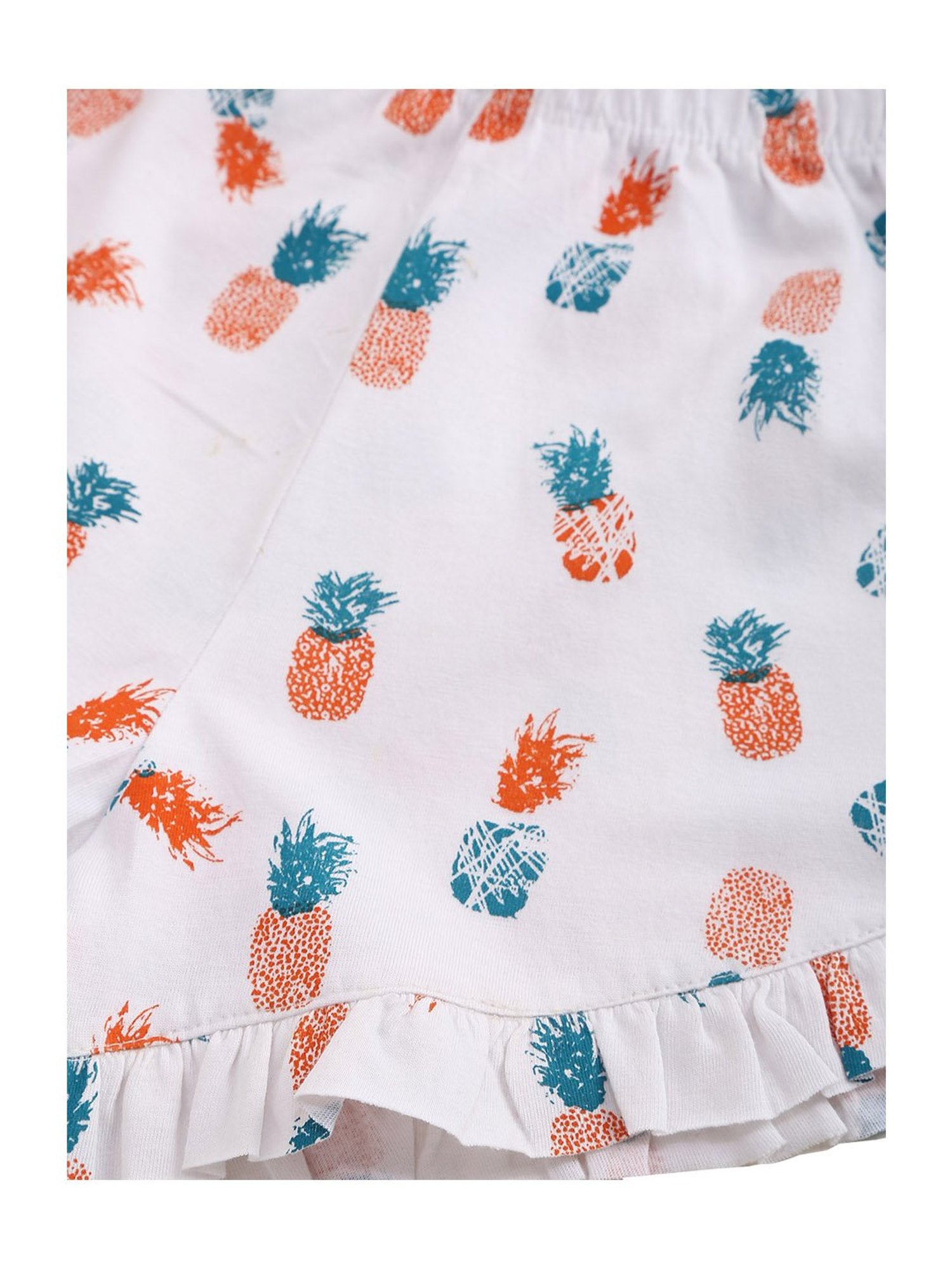 Kids Craft Mint Green & White Printed T-Shirt with Shorts