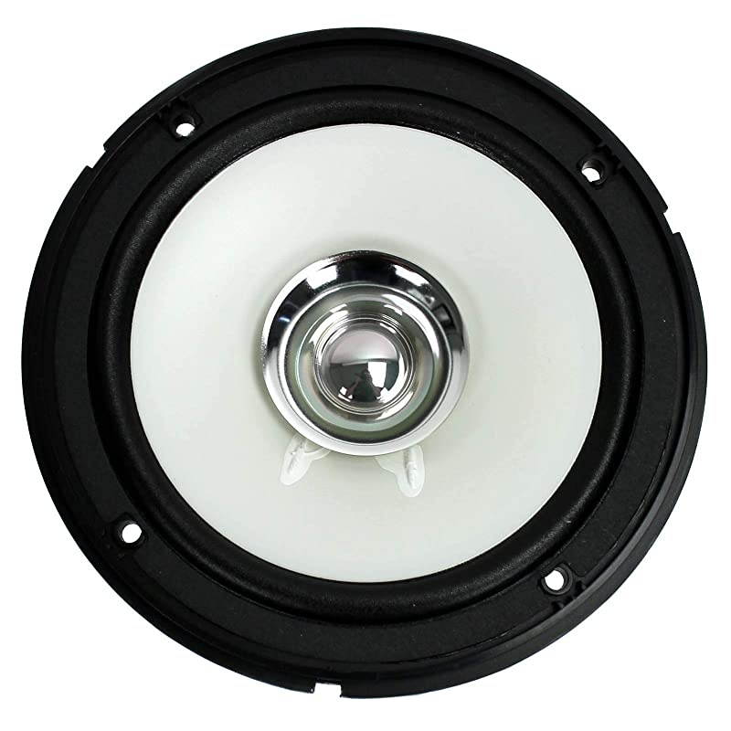 XSMP1611 65quot RMS 65 Watt Dual Cone Marine Speakers Stereo 4 ohm White