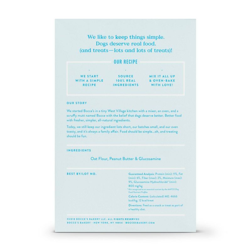 Bocce's Bakery Hip Aid Functional Peanut Butter Dog Treats - 12oz