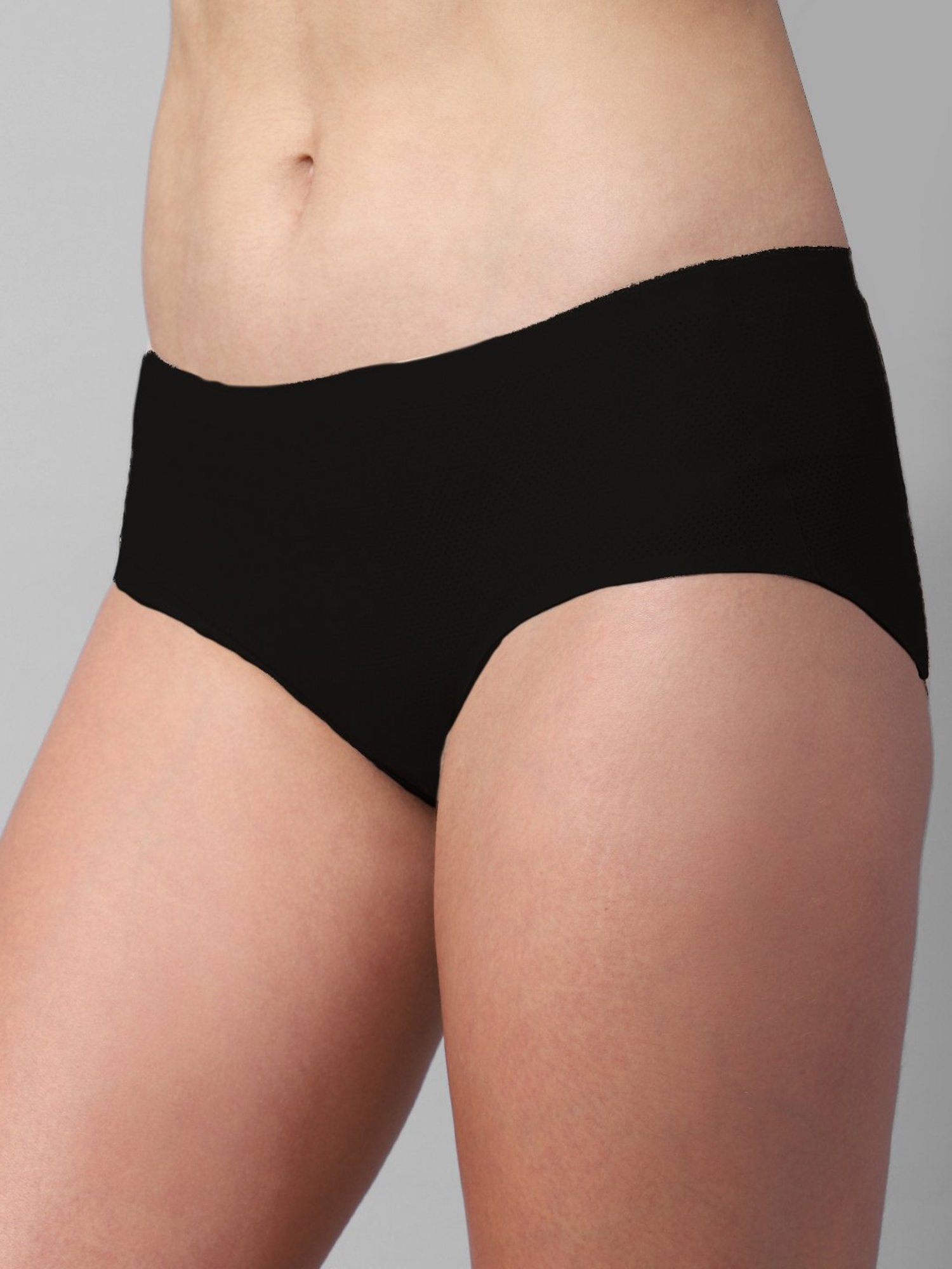 Erotissch Black Seamless Bikini Panty