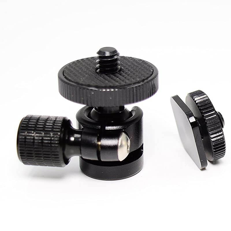 14 Mini BallHead amp Hot Shoe Mount Adapter For Camera Video Light Tripod Monopod 14 Ball head