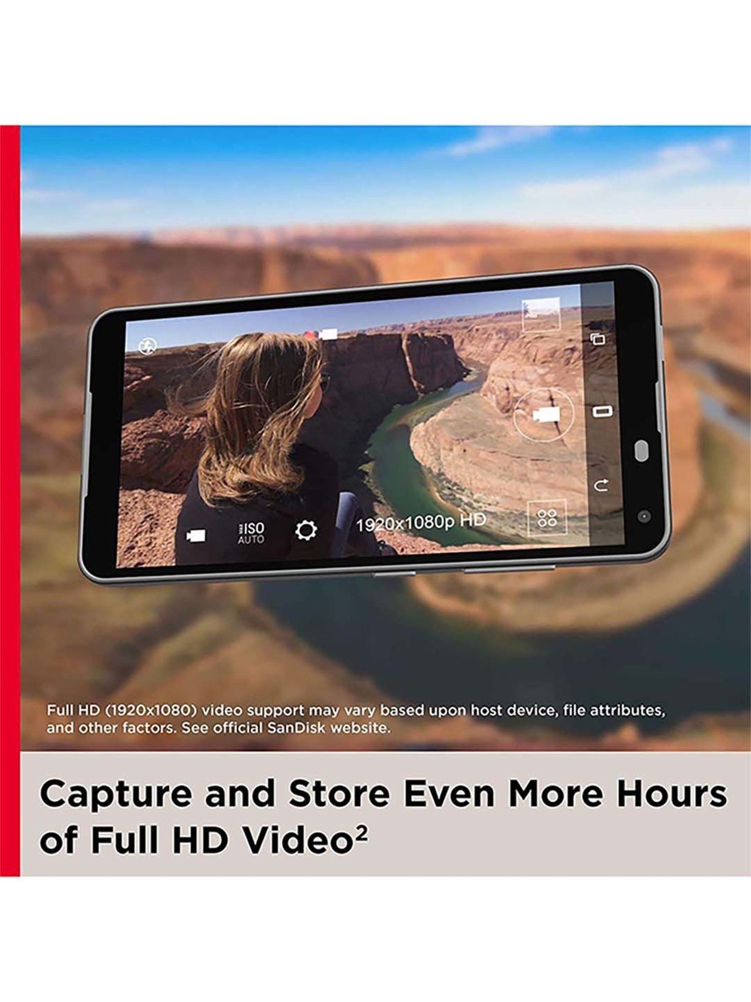 SanDisk Ultra 64GB Class 10 microSDXC UHS-I Card for Smartphones (Red/Grey)(Upto 140MBP/S)
