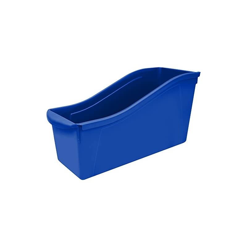 Large Book Bin, 14.3 x 5.3 x 7", Blue, Case of 6 (71101U06C)