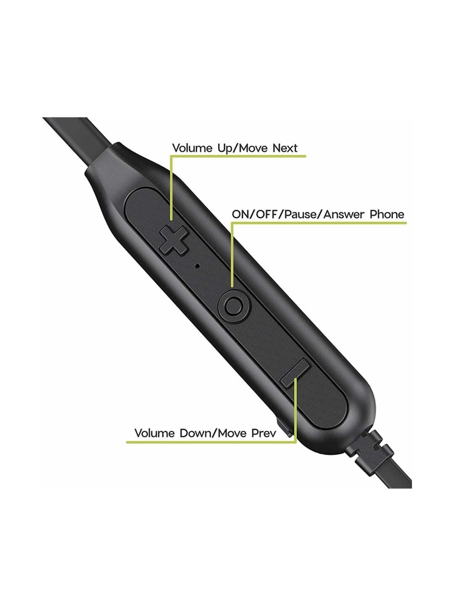Maxx NX8 Wireless Neckband with Mic (Black)