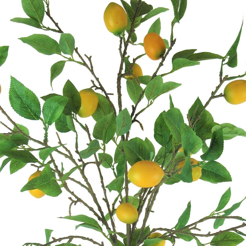 42" Artificial Lemon Tree in Embossed Concrete Pot - LCG Florals