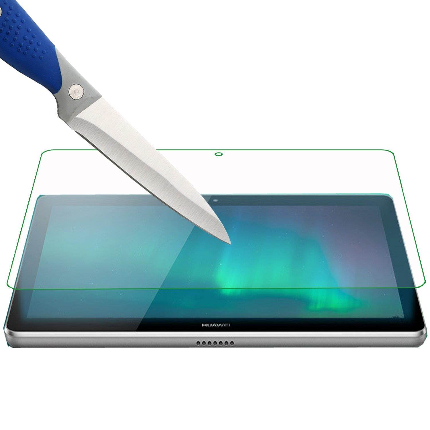 [2-PACK]-Mr Shield For Huawei MediaPad T3 10 Inch / 9.6 Inch [Tempered Glass] Screen Protector [0.3mm Ultra Thin 9H Hardness 2.5D Round Edge] with Lifetime Replacement Warranty