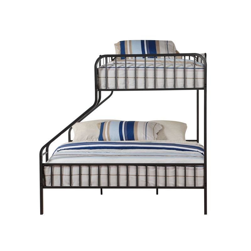 Twin XL/Queen Caius Bunk Bed Gunmetal - Acme Furniture