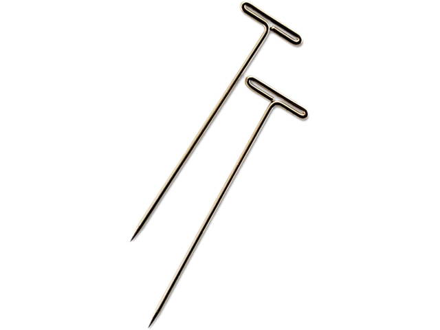 GEM 87T T-Pins, Steel, Silver, 1 1/2", 100/Box