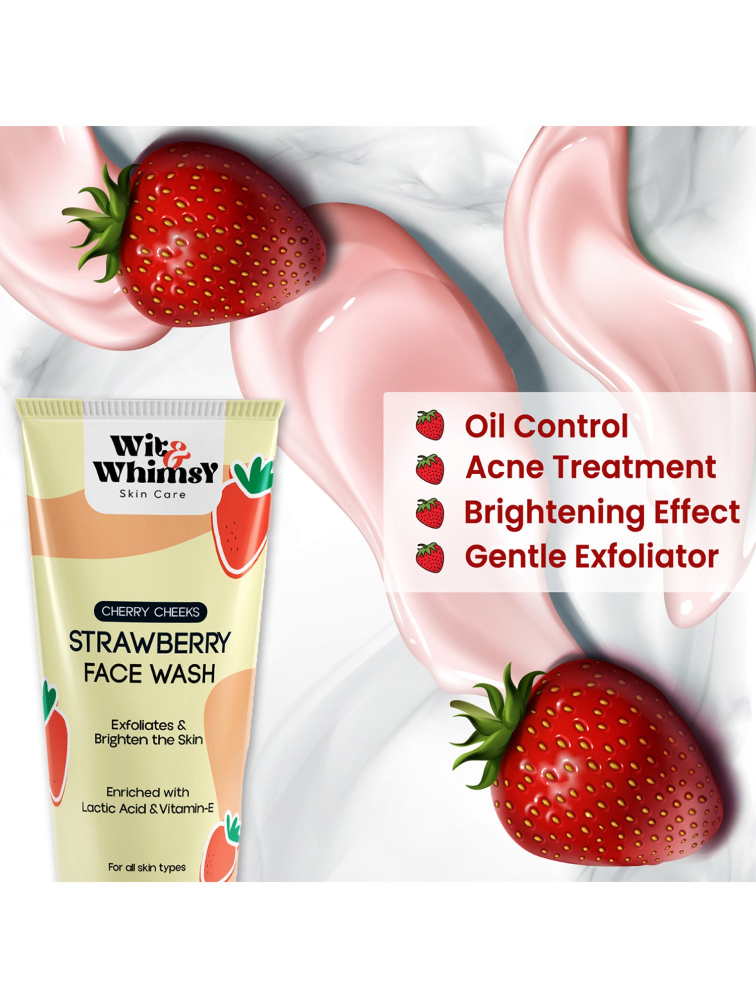 Globus Naturals Rice Ceramide Radiance Face Wash - Pack of 3