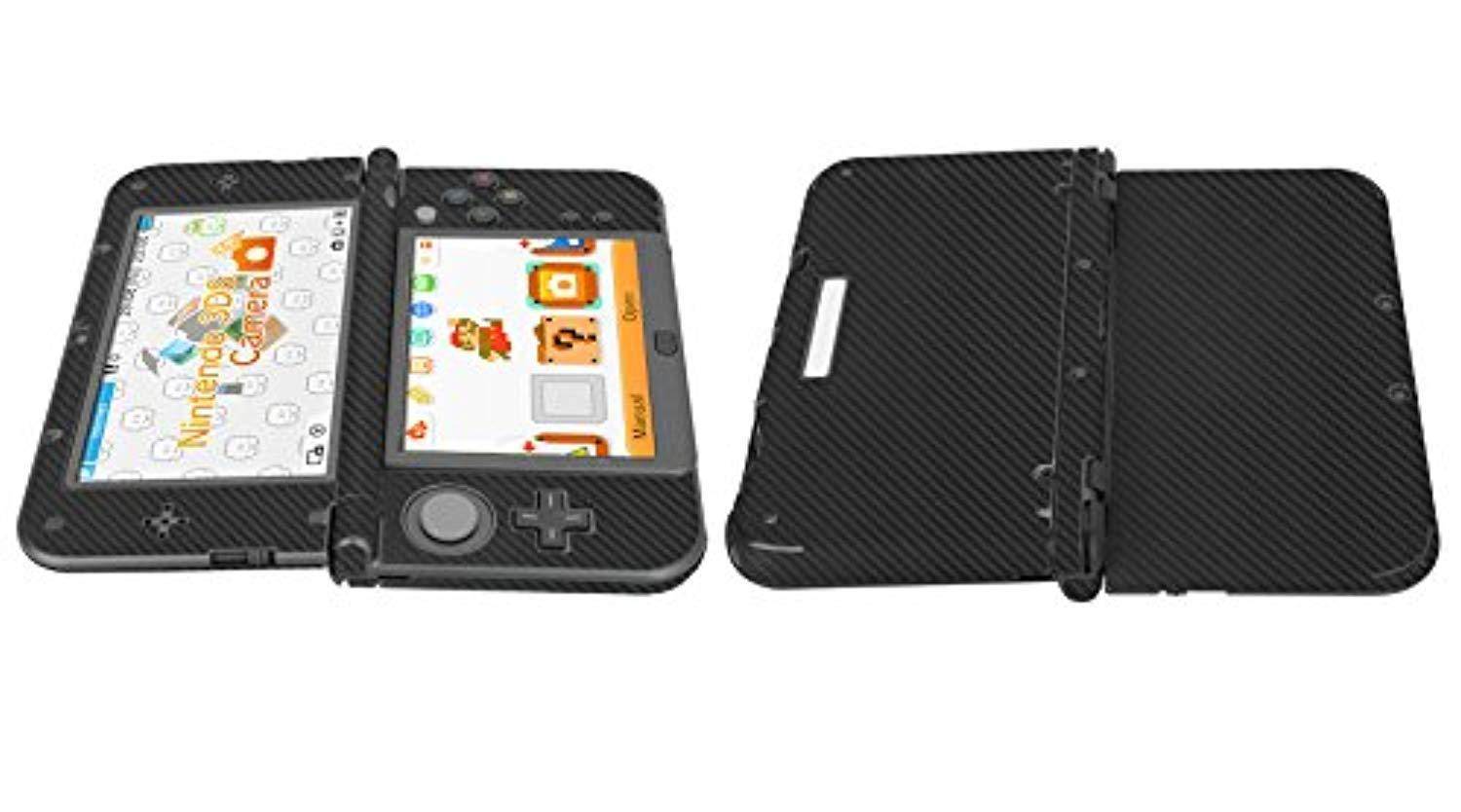 Skinomi&reg; TechSkin - New Nintendo 3DS XL Screen Protector (2015) + Carbon Fiber Full Body Skin w/ / Front & Back Clear Film / Ultra HD & Anti-Bubble Shield (Nintendo 3DS LL Version)