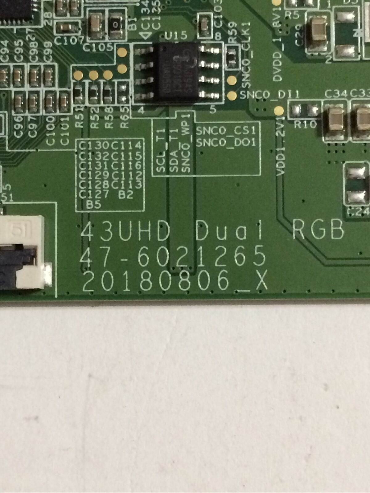 VIZIO V435-H1 T-CON BOARD HV430QUBH10, 47-6021265