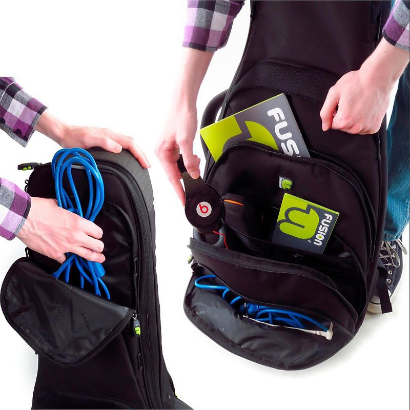 Fusion Urban UG-06-BK Double Electric Bass Guitar Gig Bag