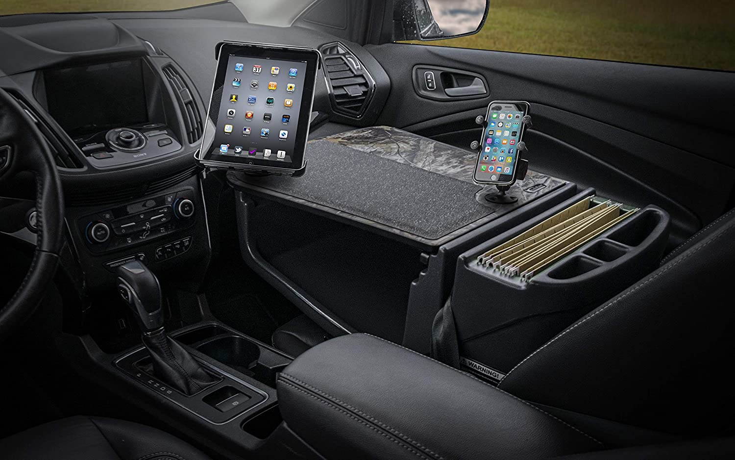 AutoExec AUE06700 Efficiency GripMaster Car Desk Realtree Edge Camouflage with Phone Mount and Tablet Mount
AEGrip-02-Tab-Phone-RTEC