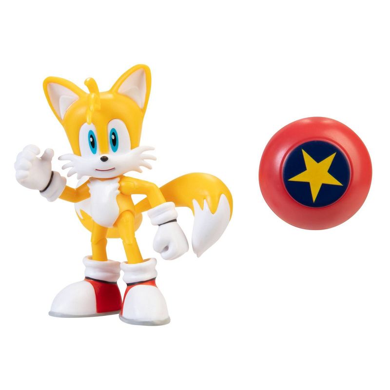 Sonic 4" Figure Modern Tails with Star Spring Wave 4