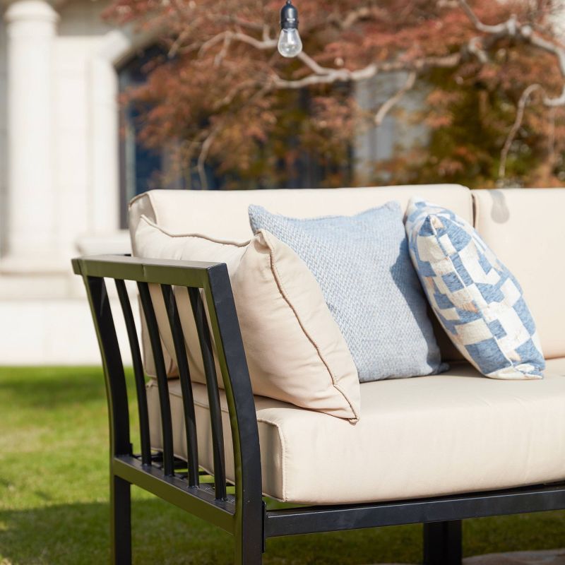 Corner Armless Patio Loveseat - Patio Festival