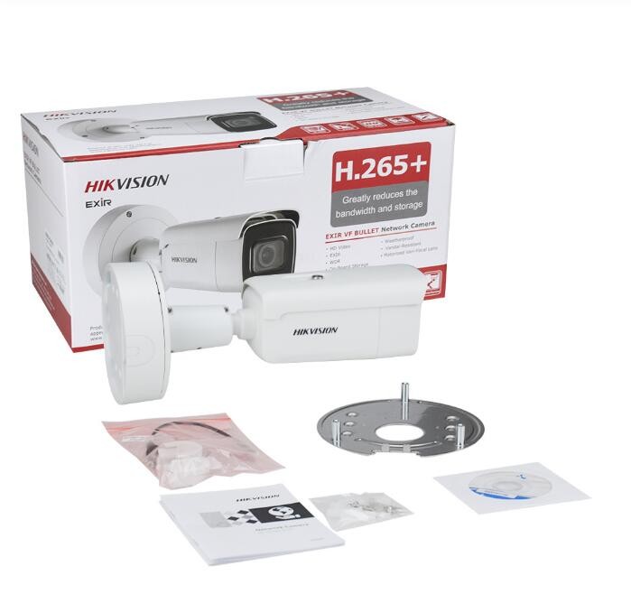 Hikvision Original DS-2CD2685FWD-IZS Bullet Camera 8MP POE CCTV Camera 50m IR Range IP67 IK10 H.265+ 2.8-12mm Zoom Best Home Business Security