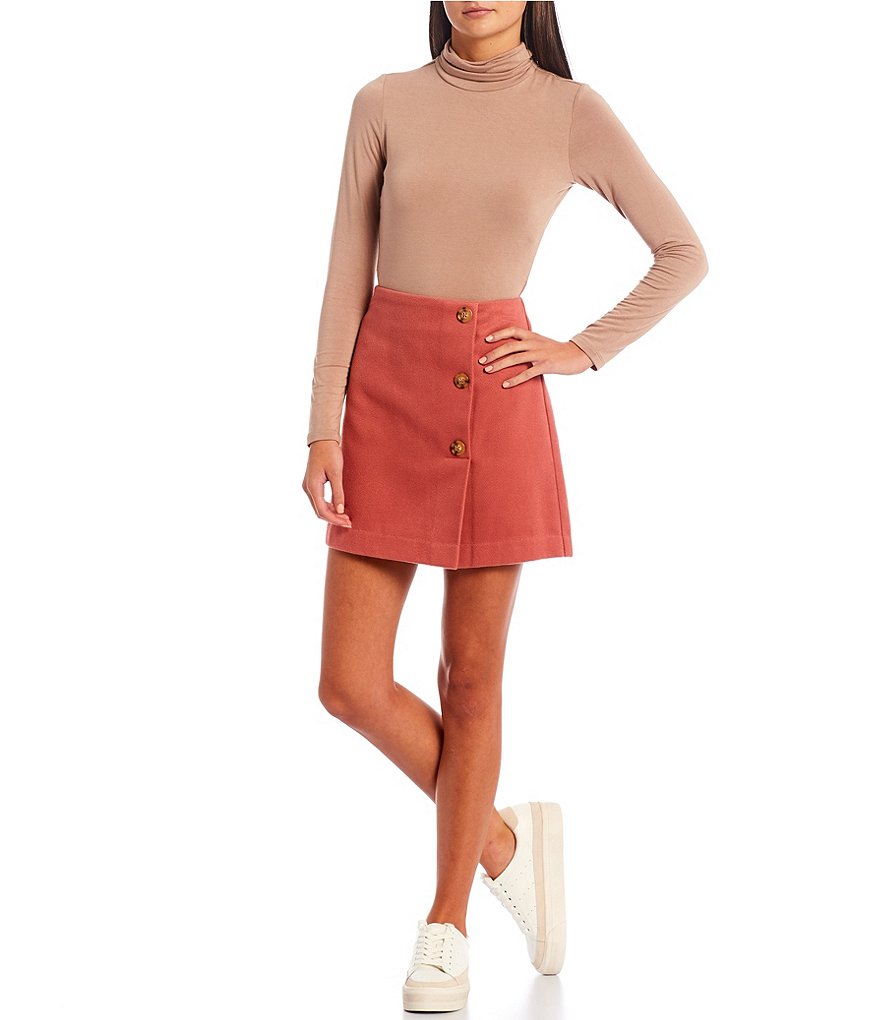 June & Hudson Frisco Denim Mini Skirt