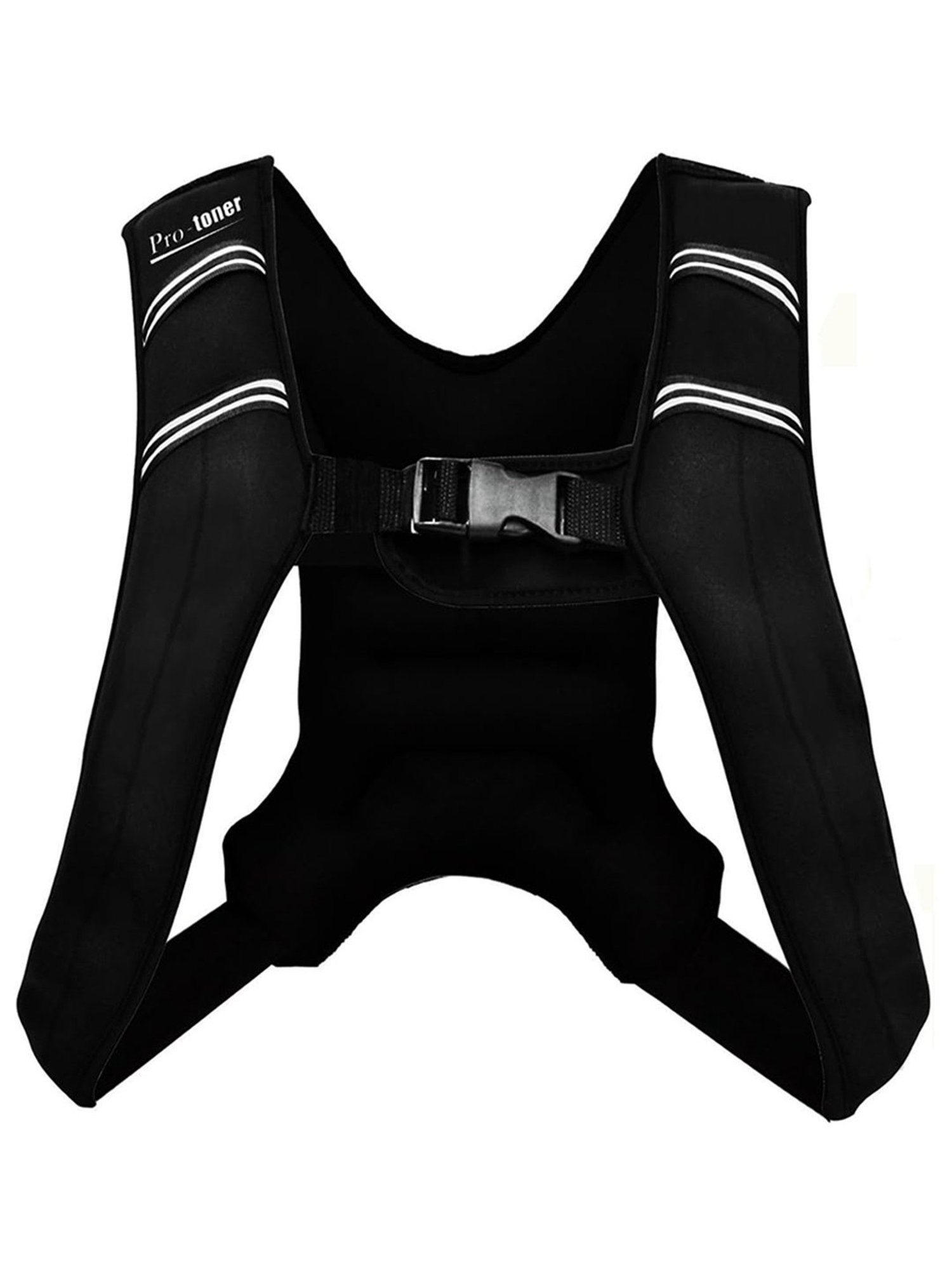 Protoner Durable Effective Body Weighted Vest Workout Equipment (Black)