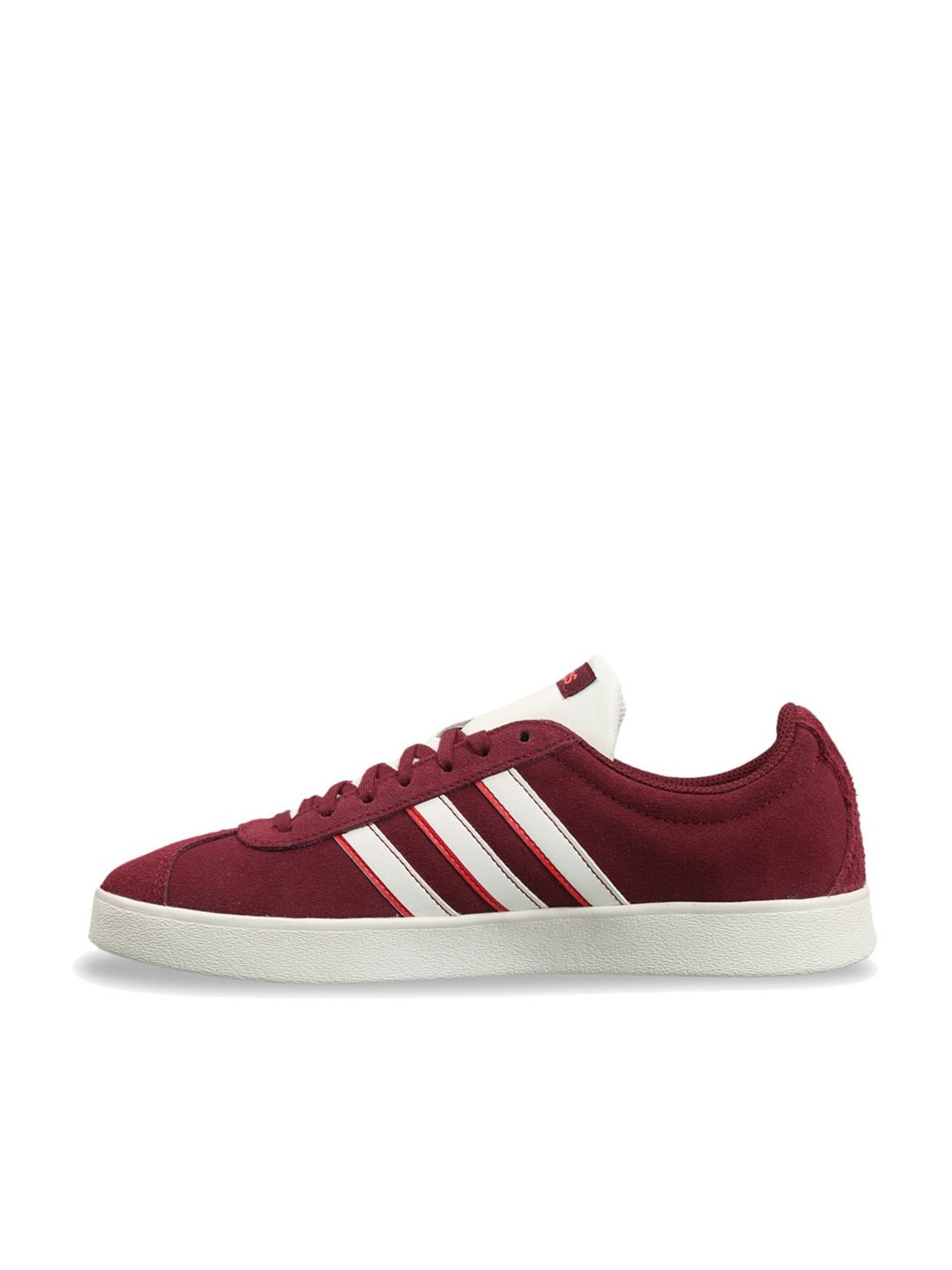 Adidas Men's VL COURT 2.0 Maroon Skateboarding Shoes