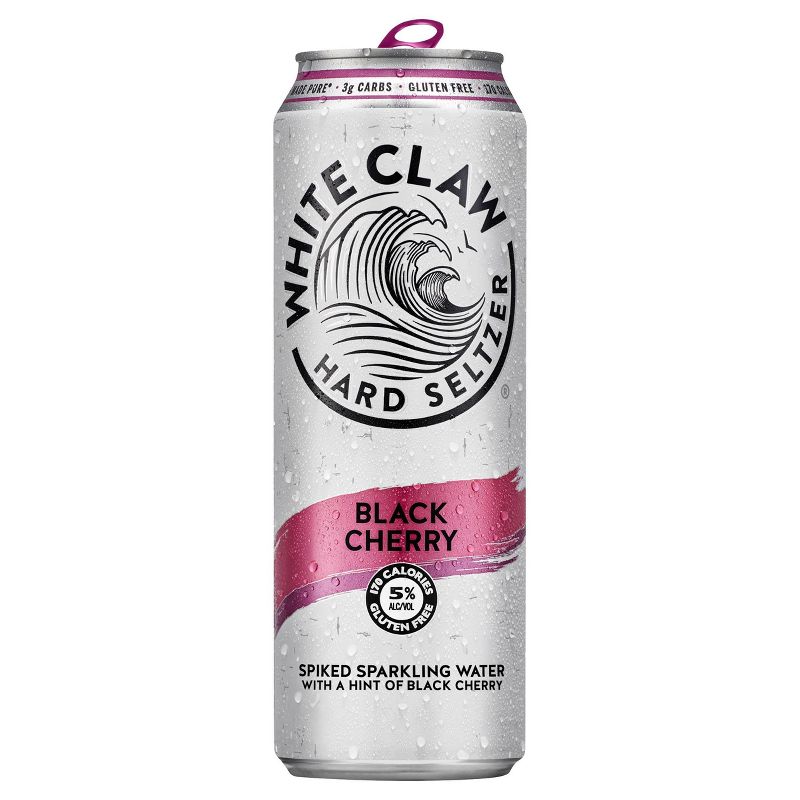 White Claw Black Cherry Hard Seltzer - 19.2 fl oz Can