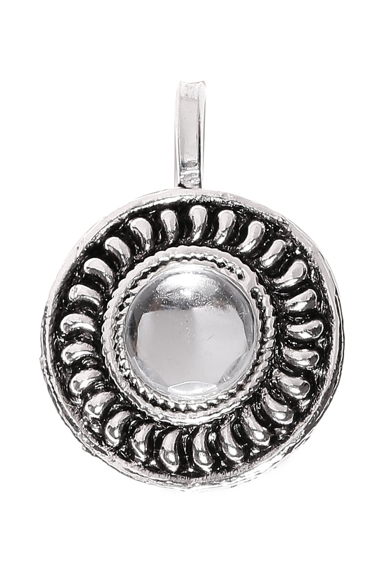 Zaveri Pearls Silver Alloy Nosering for Women