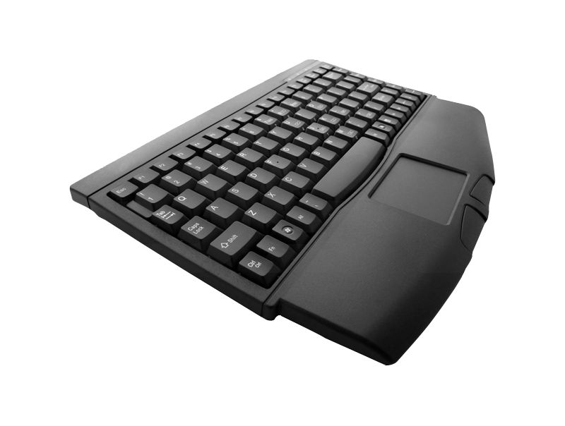 Adesso MiniTouch ACK-540UB Keyboard - USB - QWERTY - 88 Keys - Black