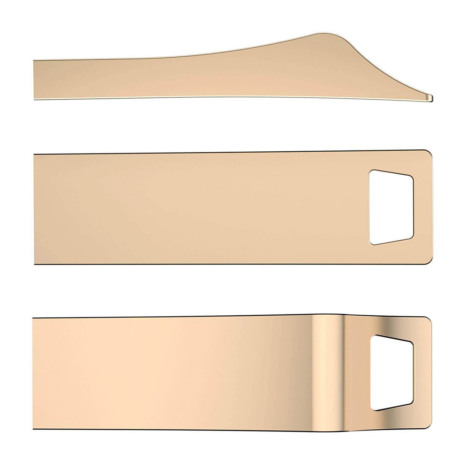 TOPESEL 3 Pack 32GB USB 2.0 Flash Drives Metal Memory Stick Waterproof Thumb Drive (3 Mixed Colors: Black, Gold, Silver)