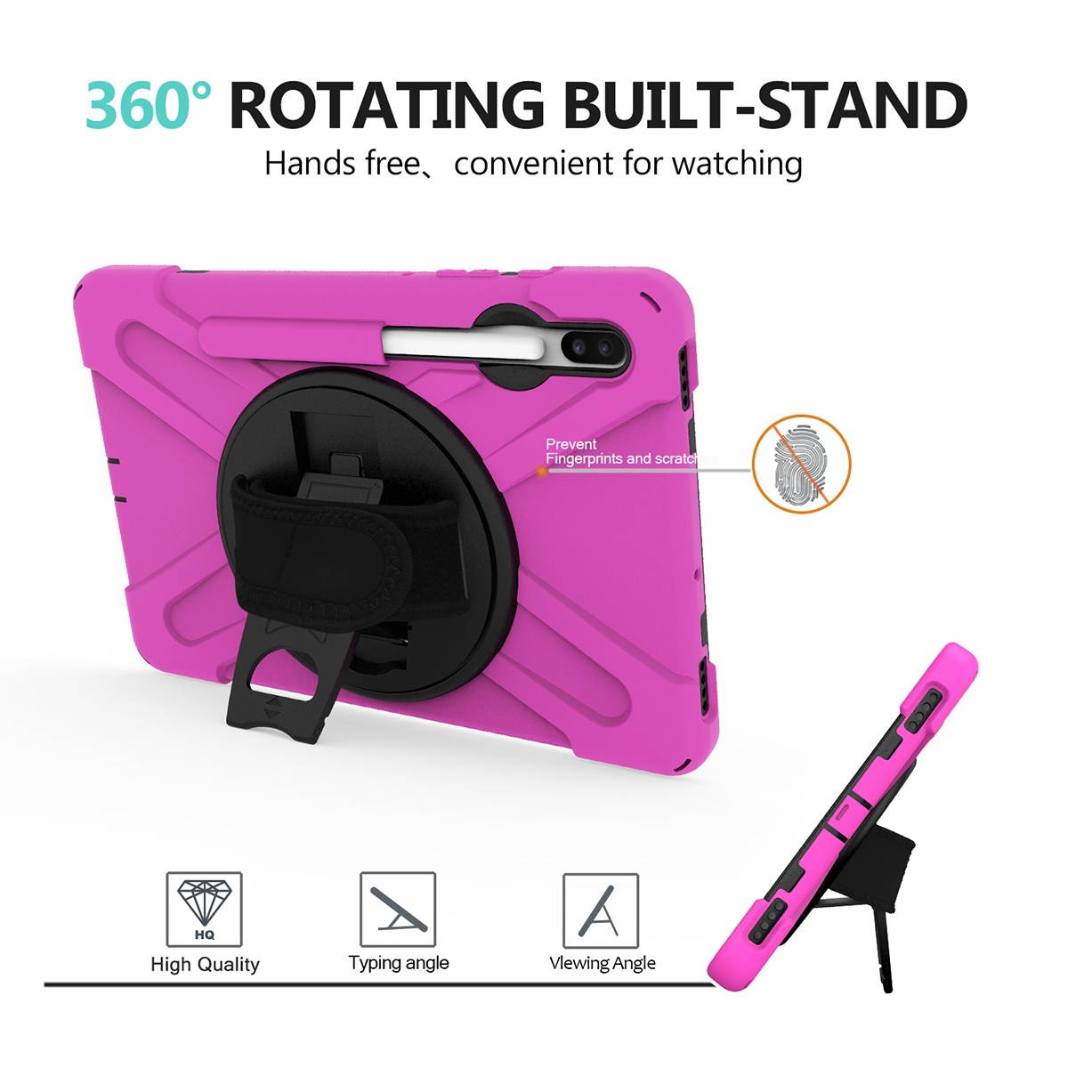 1 Pc Tablet Cover Case Adjustable Anti-drop Shockproof Creative Protection Sleeve Protection Shell Protection Cover Protection Holder with Bracket Compatible with Samsung Galaxy Tab S6 SM-T860