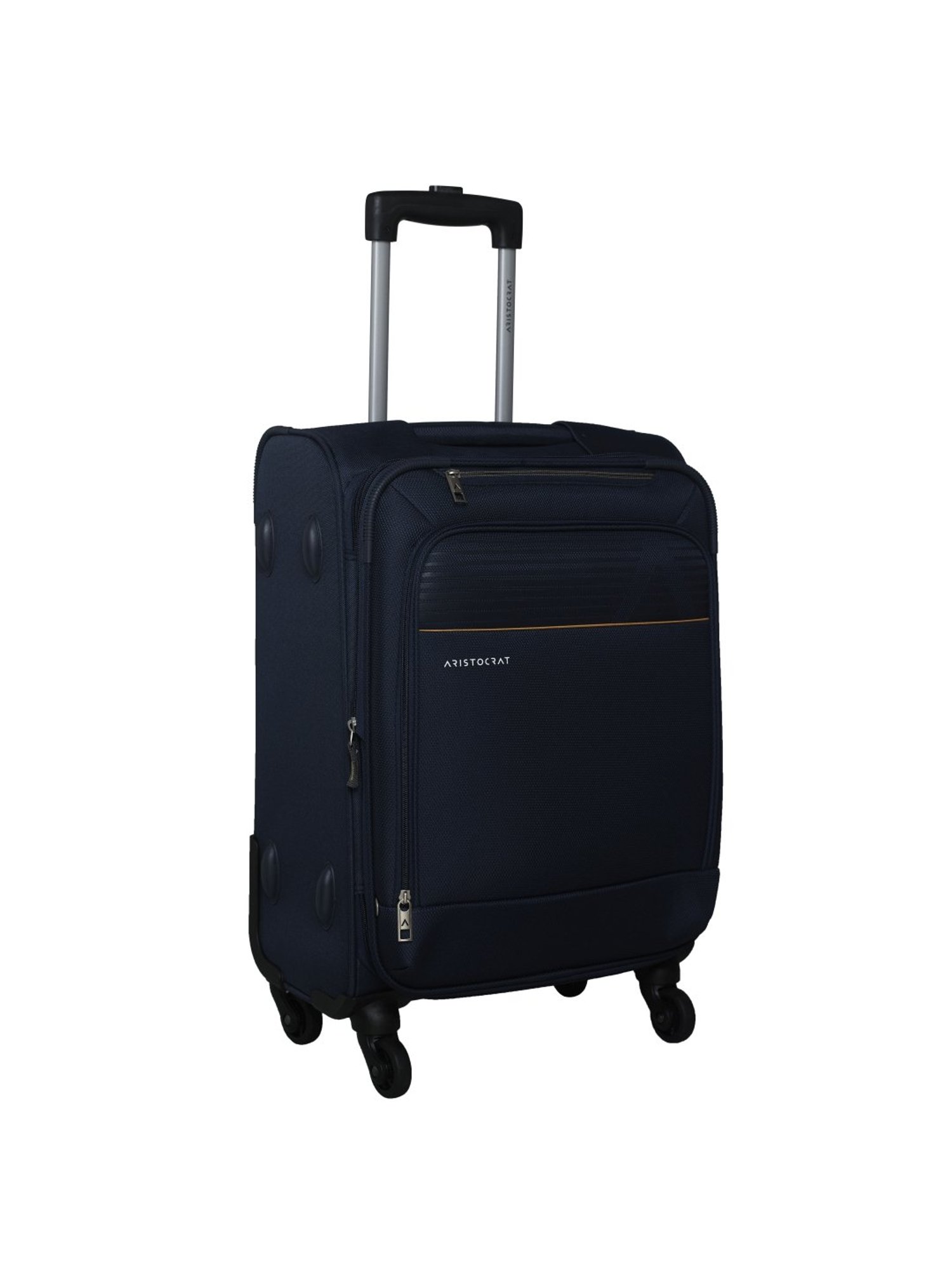 Aristocrat Avalon Blue 4 Wheel Small Soft Cabin Trolley - 37 cm