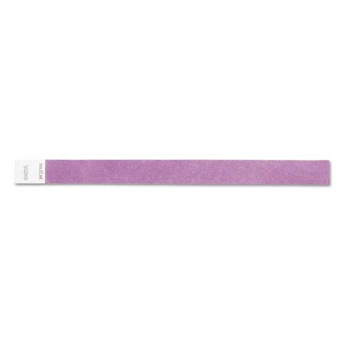 Baumgartens BAU85014 SICURIX Wristpass Security Wristbands, 3/4" x 10", Purple, 100/Pack, 1 Pack