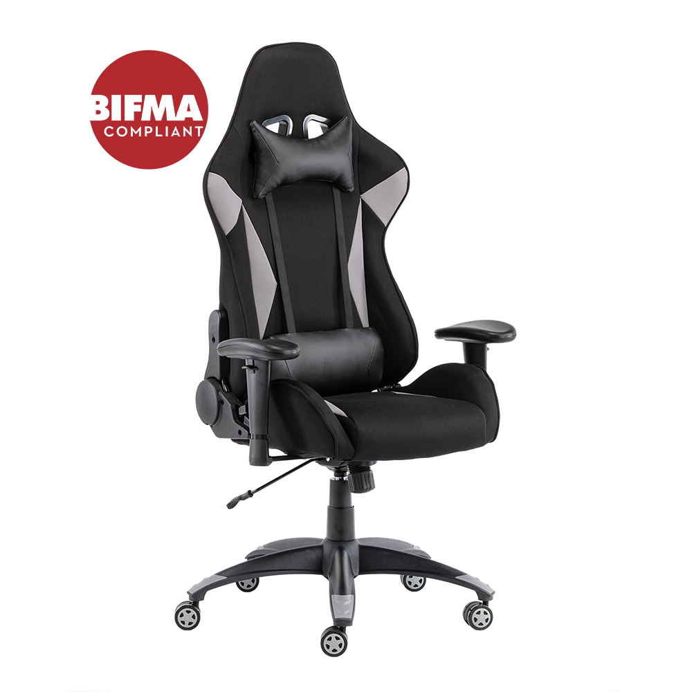 Gaming Chair, High Back Computer Chair Tilt Back Adjustable Armrest Height with Lumbar Support Headrest