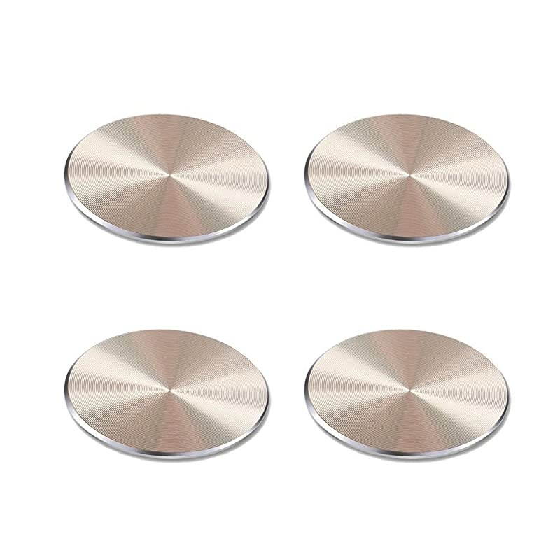 Adhesive Metal Plate Mounting Kits Stickers Discs Magnetic Patch Compatible with Air Vent Magnetic Car/Vehicle Mount Holder Especially for iPhone 6S 7 7plus (4pack-Black)