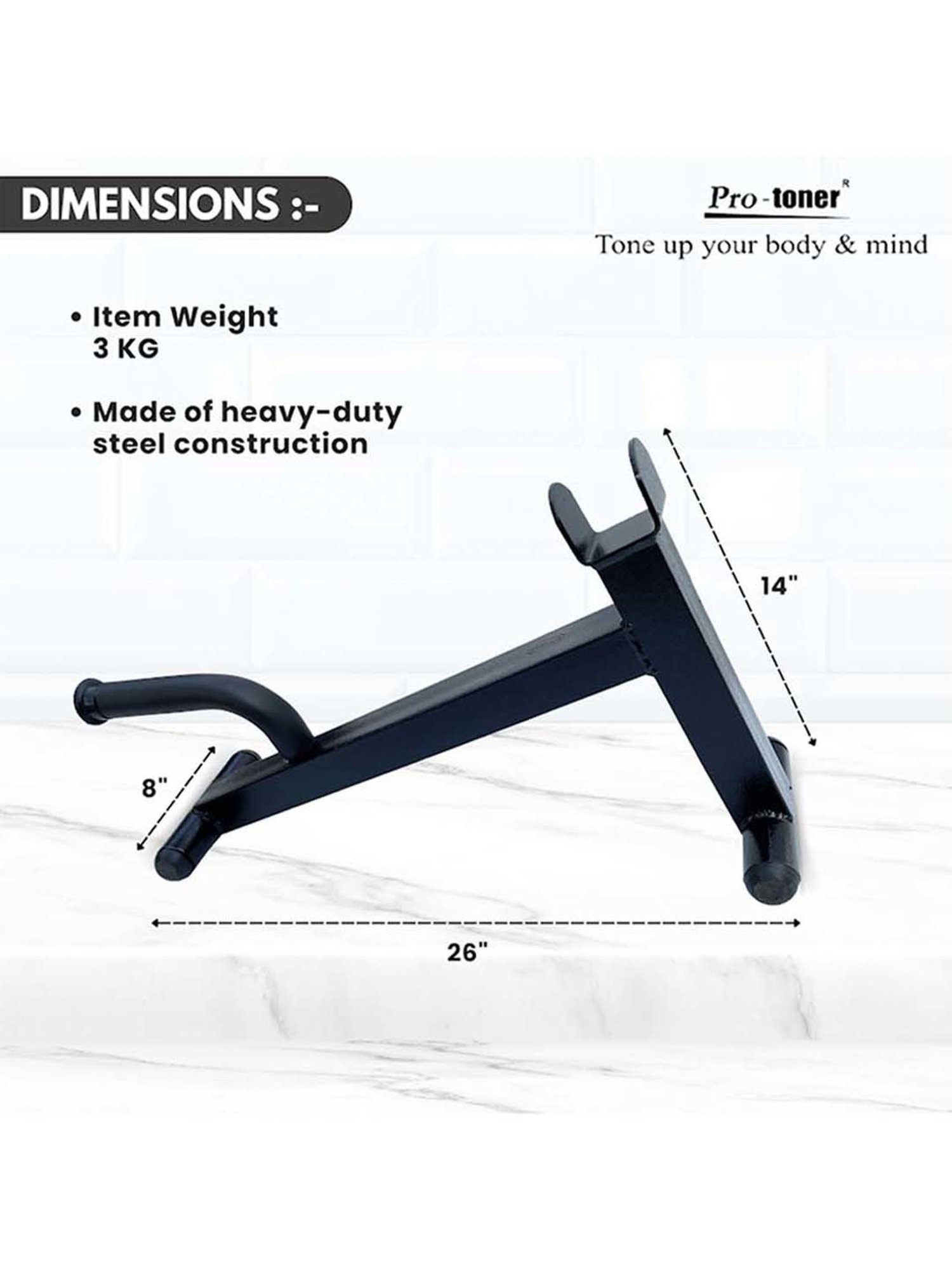 Protoner Deadlift Weight Movers (Black) Size - 66x20.3