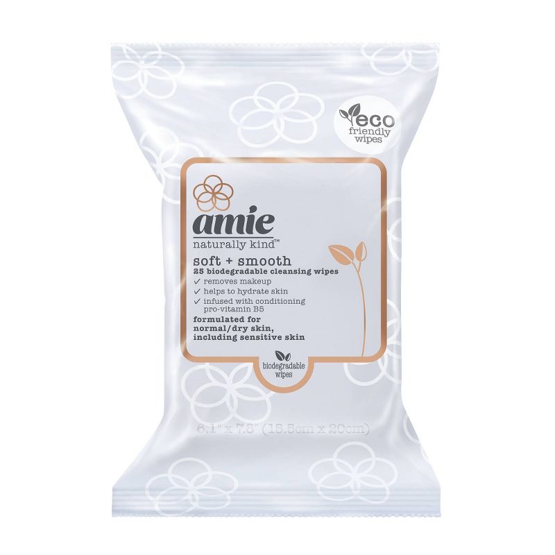 Amie Soft & Smooth Cleansing Wipes - Blue - 25ct