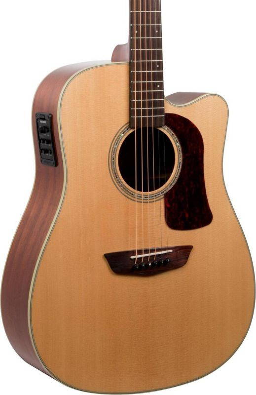 Washburn HD100SWCEK Heritage Series Dreadnought Acoustic-Electric Guitar Natural